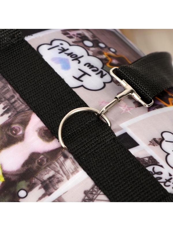 Сумка-переноска с принтом, 46 х 28,5 х 30 см  микс