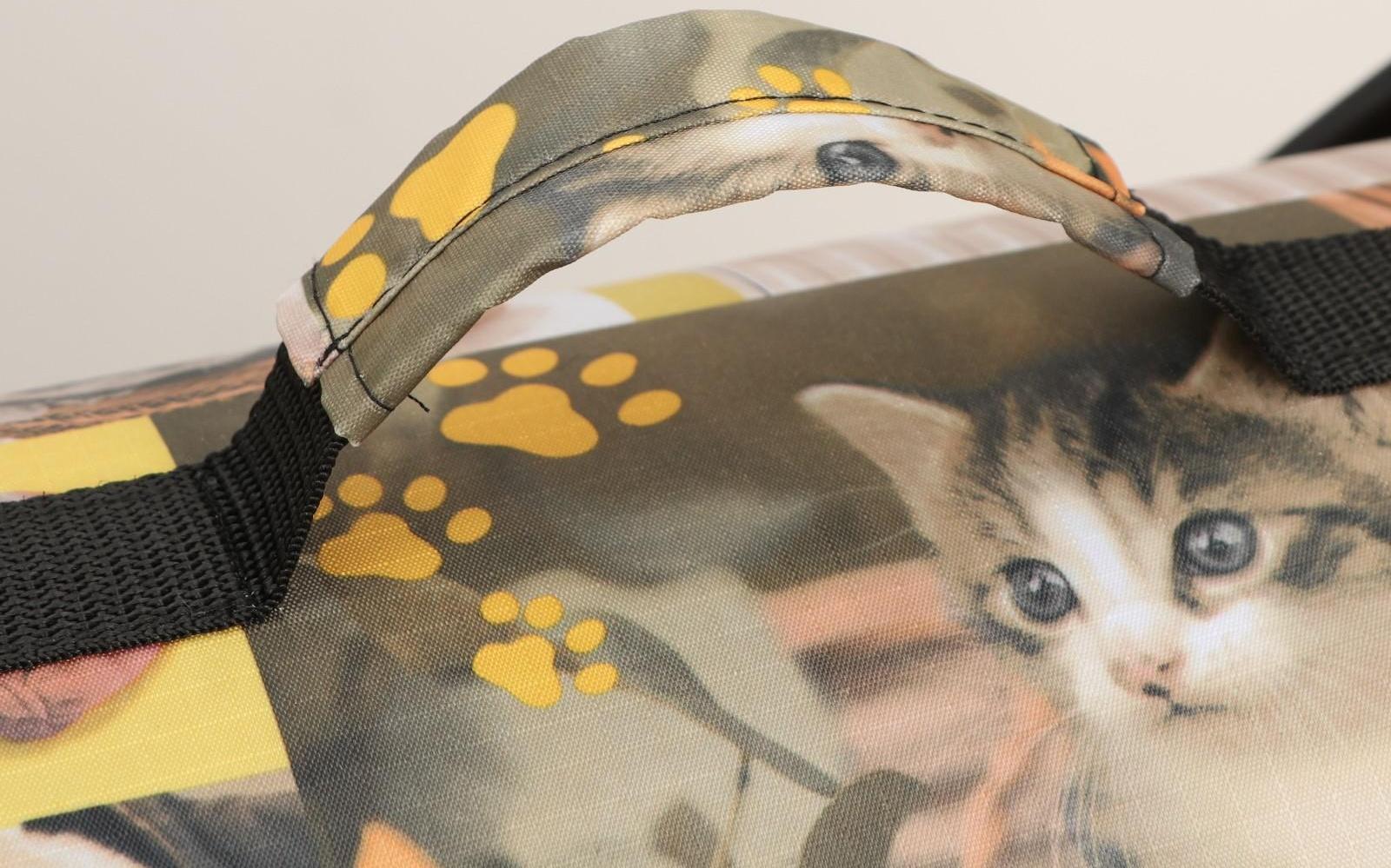 Сумка-переноска с принтом, 49 х 30 х 35 см  микс