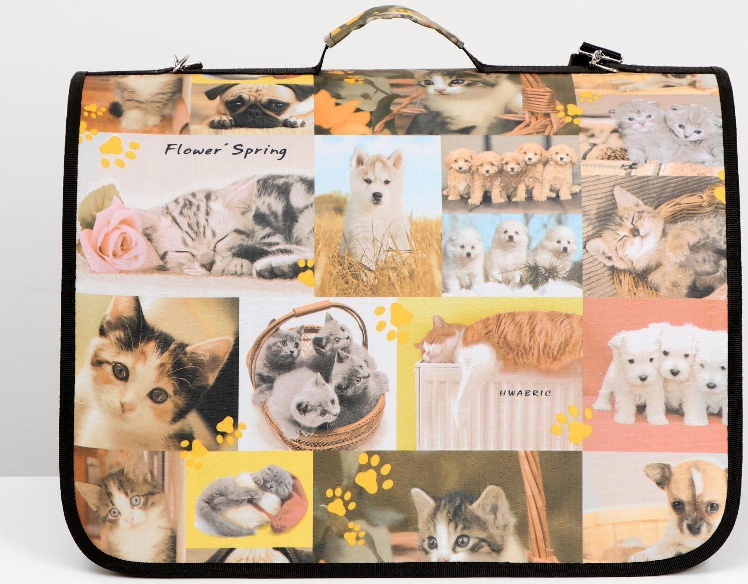 Сумка-переноска с принтом, 49 х 30 х 35 см  микс