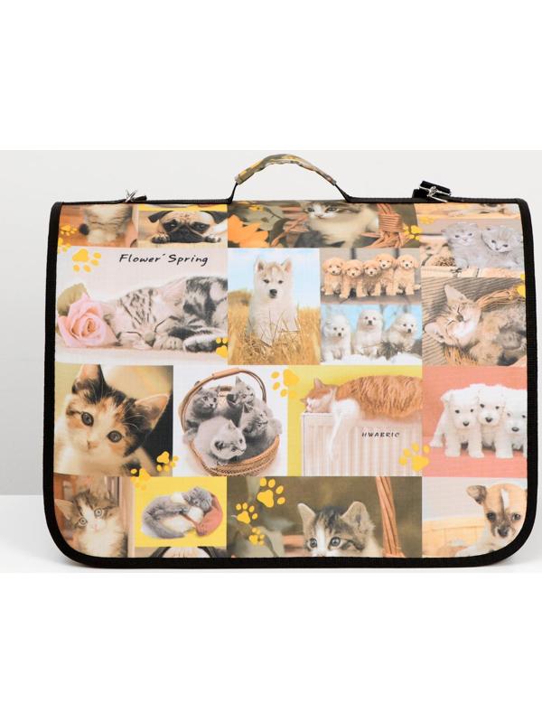 Сумка-переноска с принтом, 49 х 30 х 35 см  микс