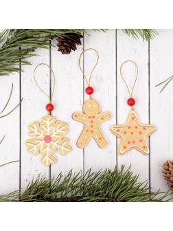 Подвеска новогодняя «Печенька», МИКС