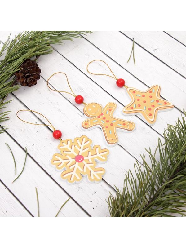 Подвеска новогодняя «Печенька», МИКС