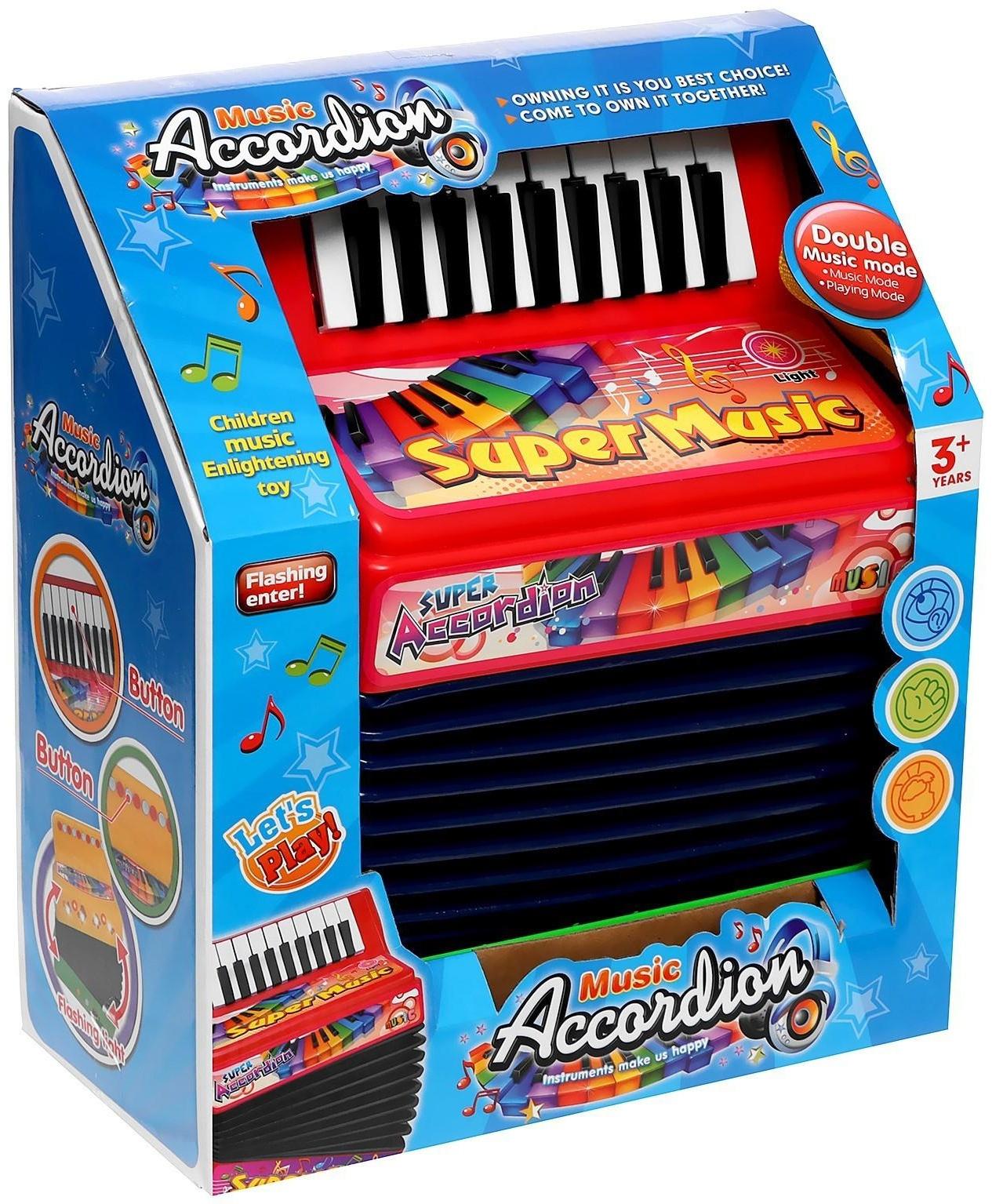 Музыкальная игрушка «Гармонь», звуковые эффекты, МИКС