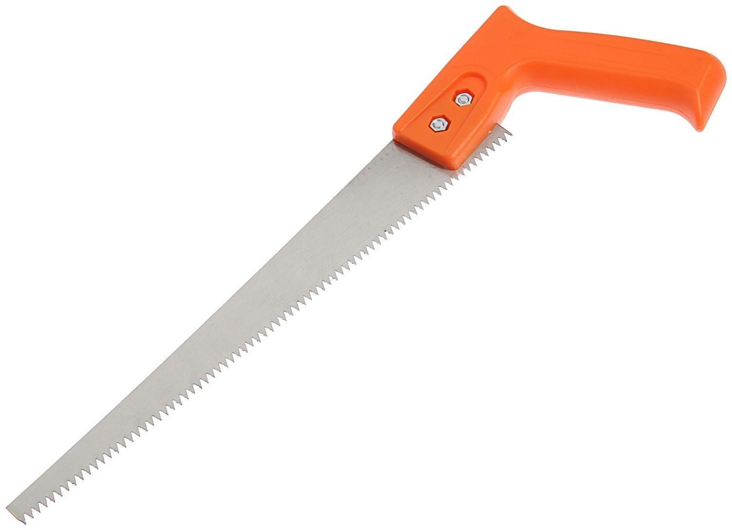 Ножовка по дереву ЛОМ, выкружная, пластиковая рукоятка, 7-8 TPI, 300 мм