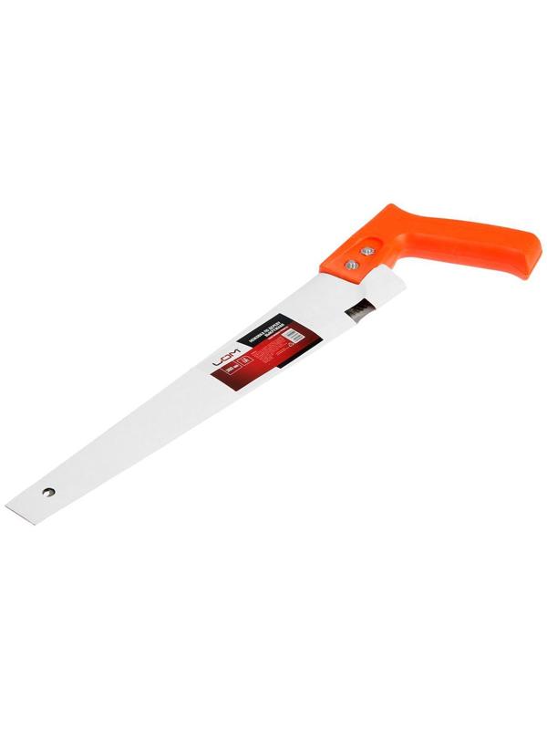 Ножовка по дереву ЛОМ, выкружная, пластиковая рукоятка, 7-8 TPI, 300 мм