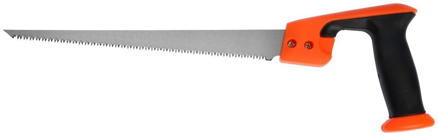 Ножовка по дереву ТУНДРА, выкружная, зуб каленый, 2D заточка, 2К рукоятка, 300 мм