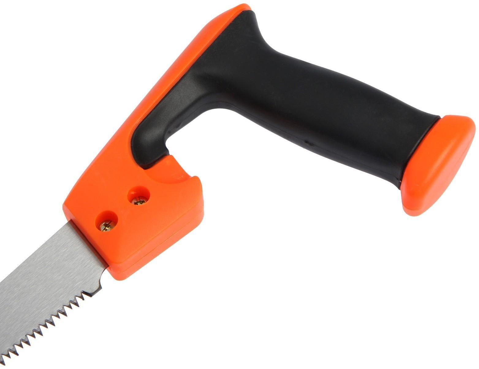 Ножовка по дереву ТУНДРА, выкружная, зуб каленый, 2D заточка, 2К рукоятка, 300 мм