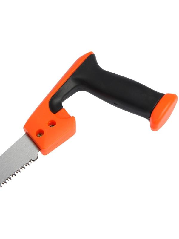 Ножовка по дереву ТУНДРА, выкружная, зуб каленый, 2D заточка, 2К рукоятка, 300 мм