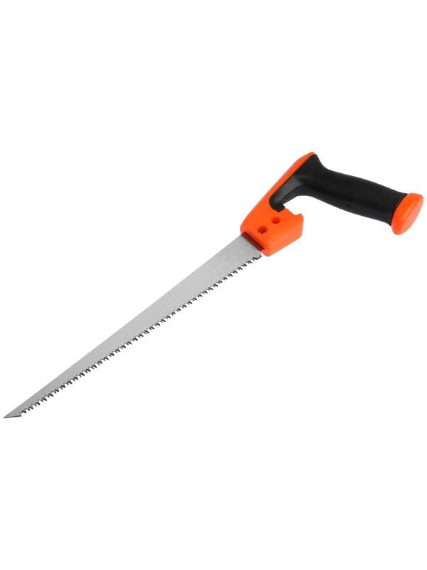Ножовка по дереву ТУНДРА, выкружная, зуб каленый, 2D заточка, 2К рукоятка, 300 мм