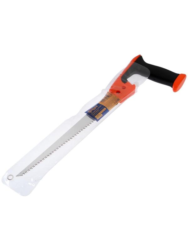 Ножовка по дереву ТУНДРА, выкружная, зуб каленый, 2D заточка, 2К рукоятка, 300 мм
