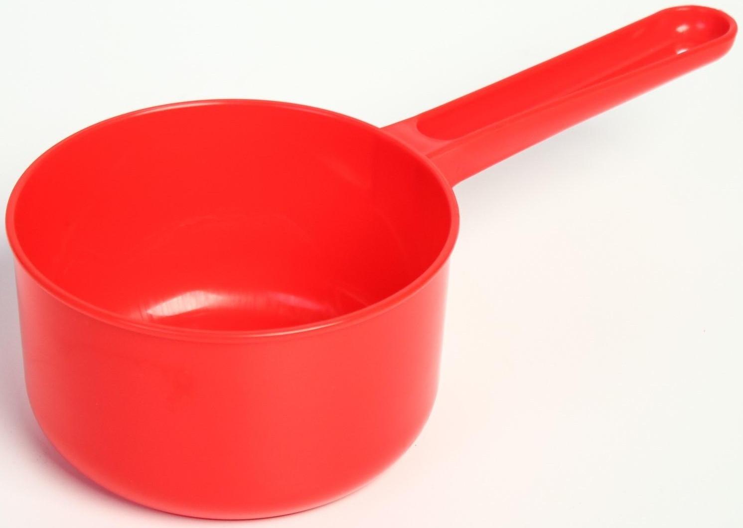 Ковш для купания и мытья головы, детский банный ковшик, хозяйственный  0,75 л, цвет МИКС