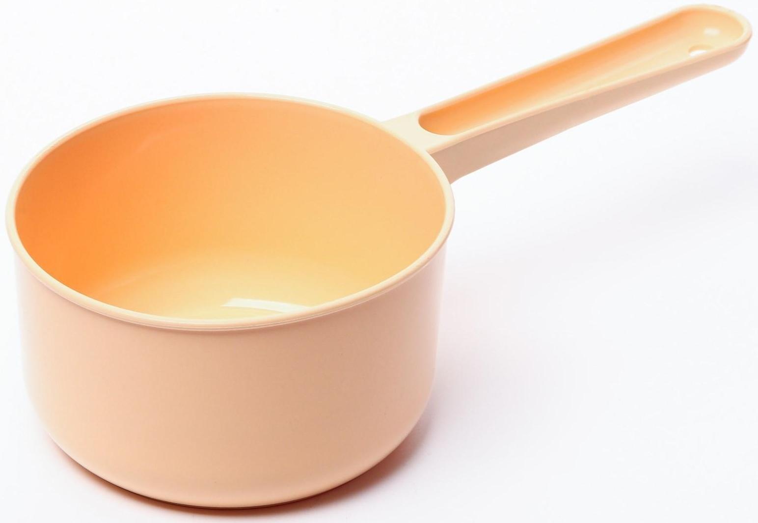 Ковш для купания и мытья головы, детский банный ковшик, хозяйственный  0,75 л, цвет МИКС