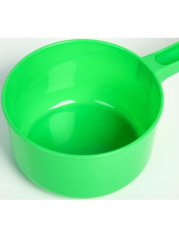 Ковш для купания и мытья головы, детский банный ковшик, хозяйственный  0,75 л, цвет МИКС