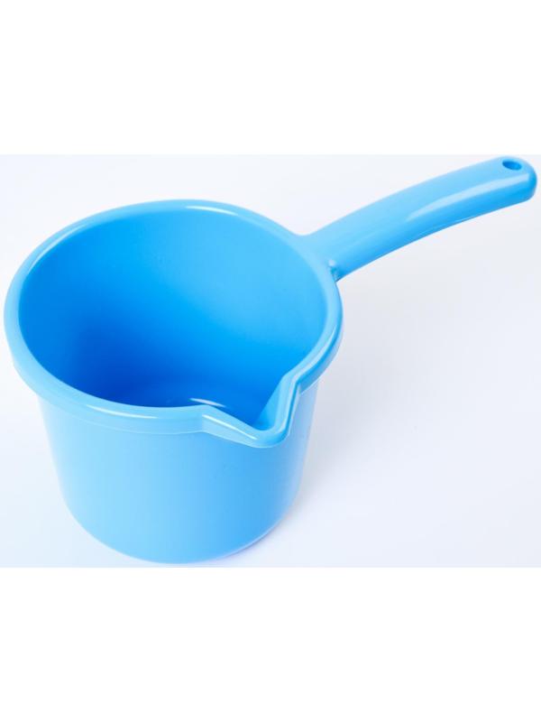 Ковш для купания и мытья головы, детский банный ковшик, хозяйственный 1,3 л, цвет МИКС