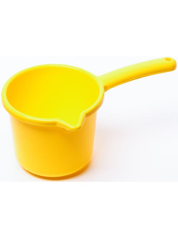 Ковш для купания и мытья головы, детский банный ковшик, хозяйственный 1,3 л, цвет МИКС