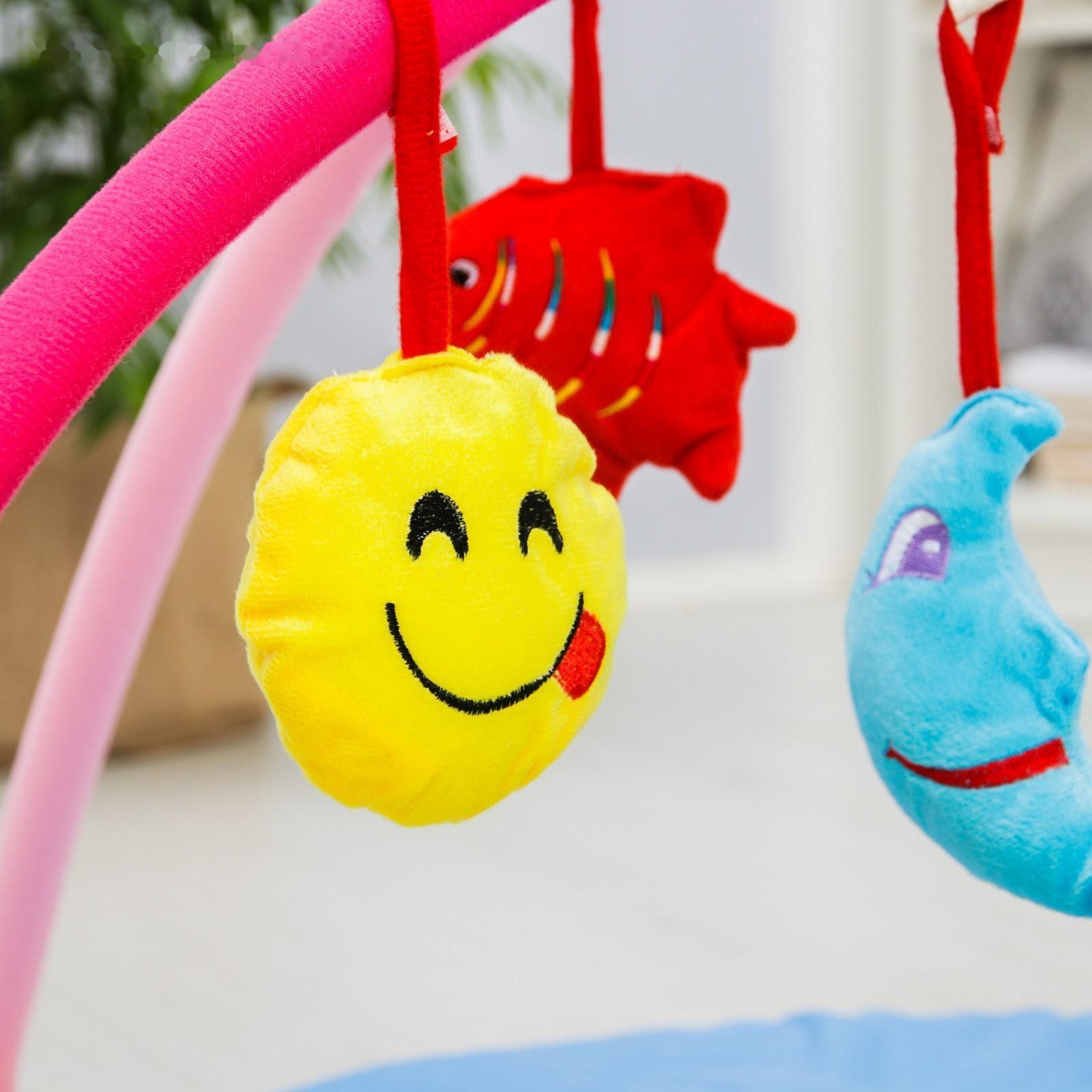 Развивающий коврик «Лесные жители», с дугами, р - р 85х85х0,5 см.