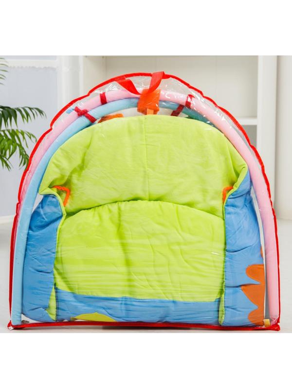 Развивающий коврик «Лесные жители», с дугами, р - р 85х85х0,5 см.