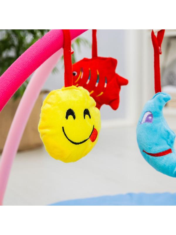 Развивающий коврик «Лесные жители», с дугами, р - р 85х85х0,5 см.