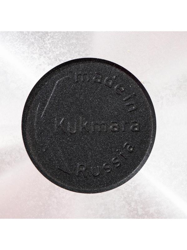 Сковорода «Традиция», d=22 см, пластиковая ручка, стеклянная крышка, утолщённое дно, антипригарное покрытие, цвет чёрный