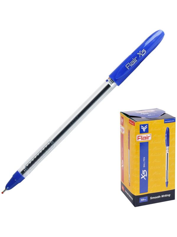 Ручка шариковая Flair X-5, узел-игла 0.7 мм, масляная основа, стержень синий