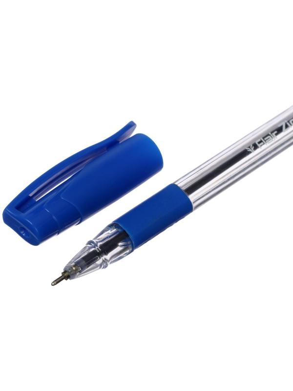 Ручка шариковая Flair Zing, узел-игла 0.7 мм, масляная основа, резиновый упор, треугольный корпус, синий