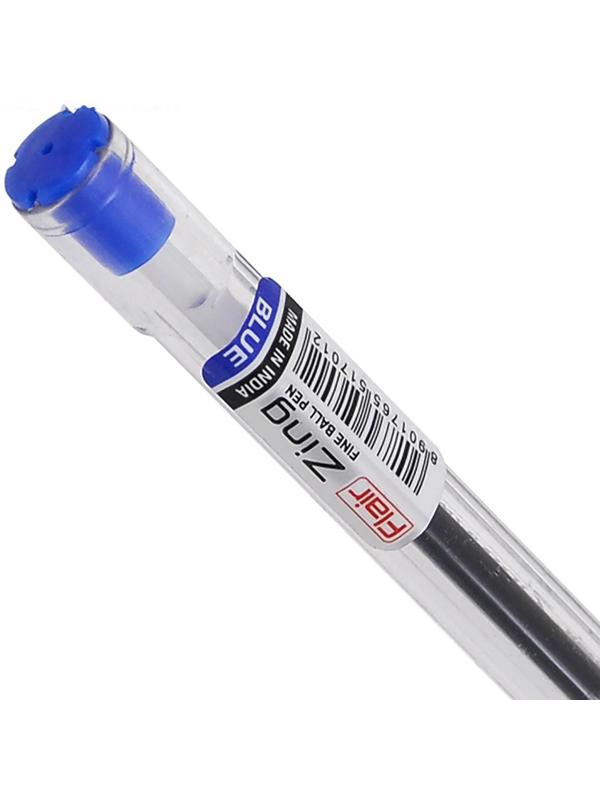 Ручка шариковая Flair Zing, узел-игла 0.7 мм, масляная основа, резиновый упор, треугольный корпус, синий