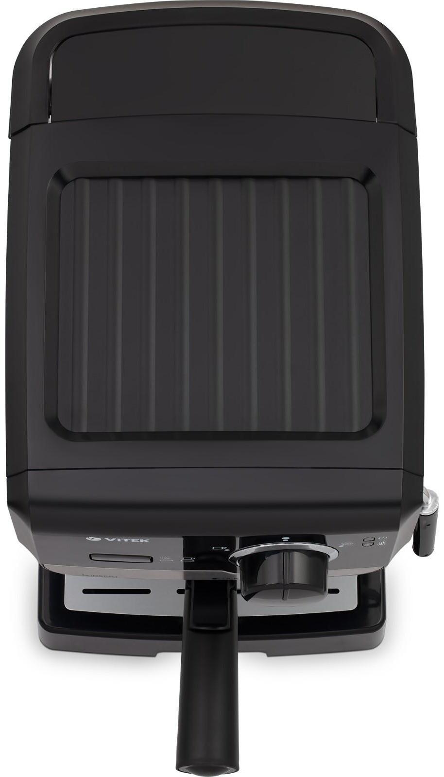 Кофеварка Vitek VT-1502 ВК, рожковая, 1140 Вт, 1.25 л, чёрная