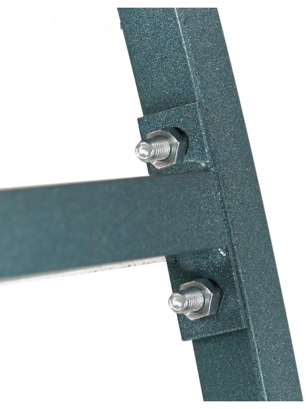 Каркас теплицы, 8 × 3 × 2 м, шаг 1 м, профиль 20 × 20 мм, толщина металла 1 мм, без поликарбоната, половинчатые арки