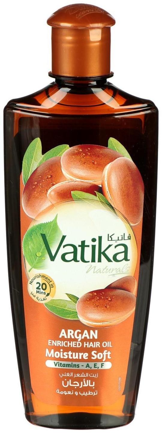Масло для волос Dabur VATIKA Moroccan Argan обогащённое арганом, 200 мл