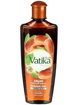 Масло для волос Dabur VATIKA Moroccan Argan обогащённое арганом, 200 мл