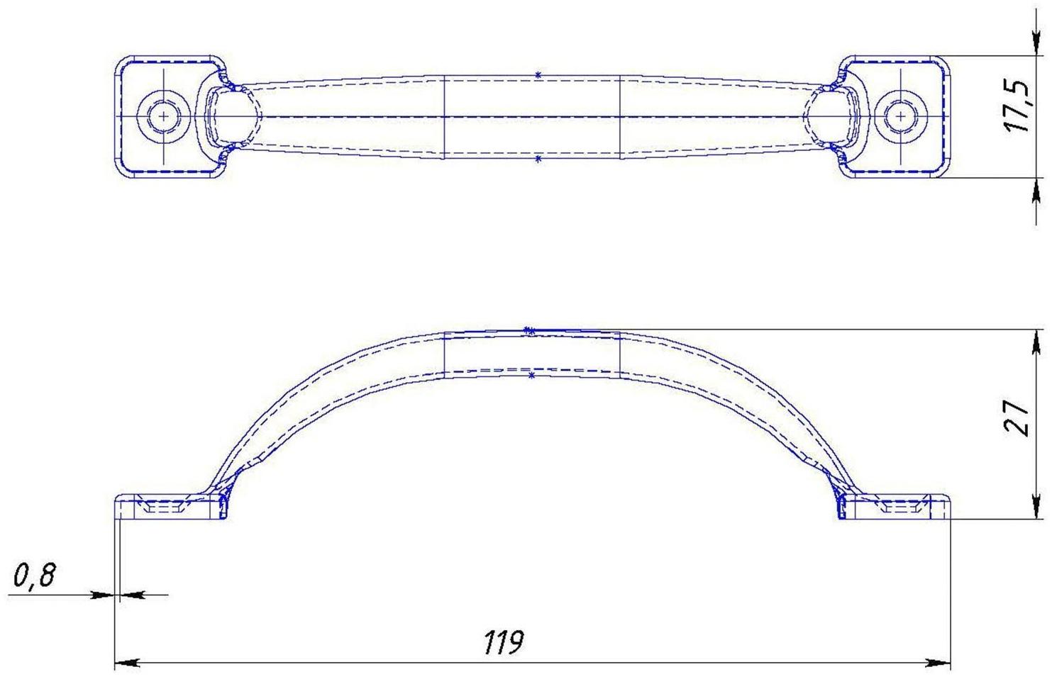 Ручка-скоба РС-65, покрытие полимер