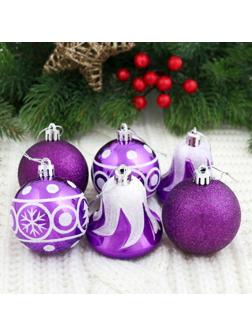 Набор украшений пластик 6 шт 