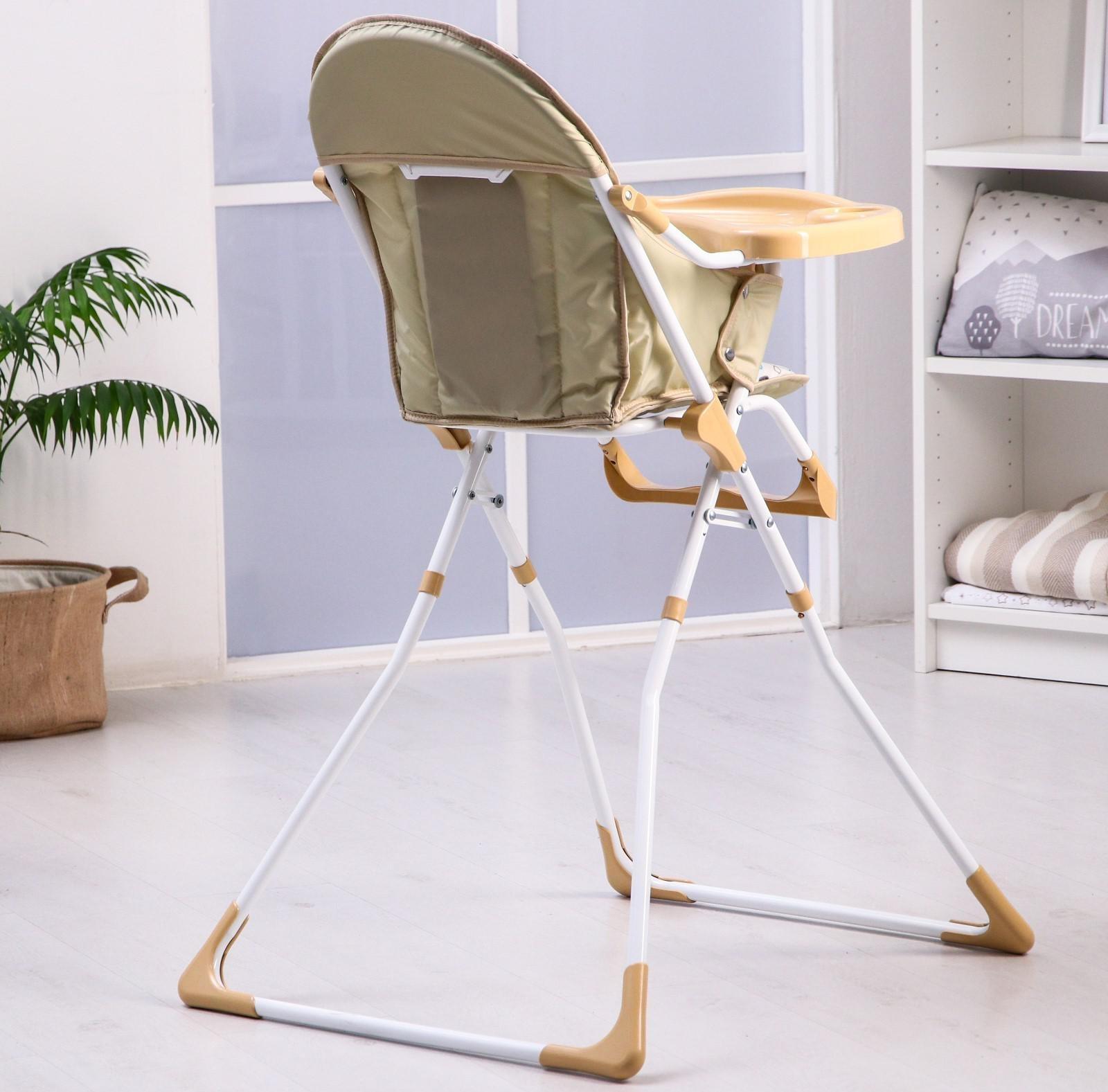 Стульчик для кормления, цвет шоколад, рисунок МИКС