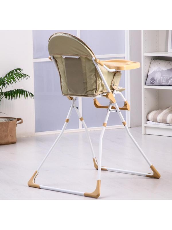 Стульчик для кормления, цвет шоколад, рисунок МИКС