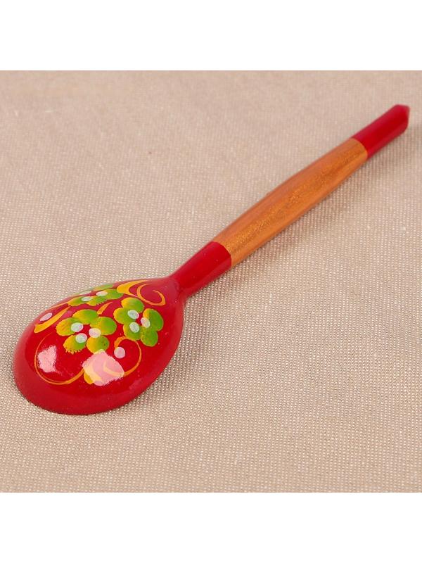 Ложка «Краснушка», чайная, хохлома, микс