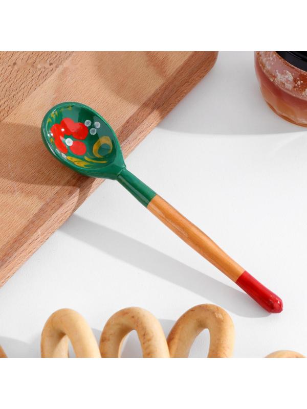 Ложка чайная «Зеленушка», 14,7×3,5 см, микс