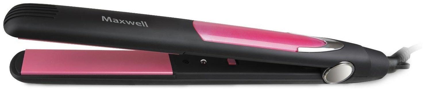 Выпрямитель Maxwell MW-2208 BK, 35 Вт, керамическое покрытие, черный/розовый