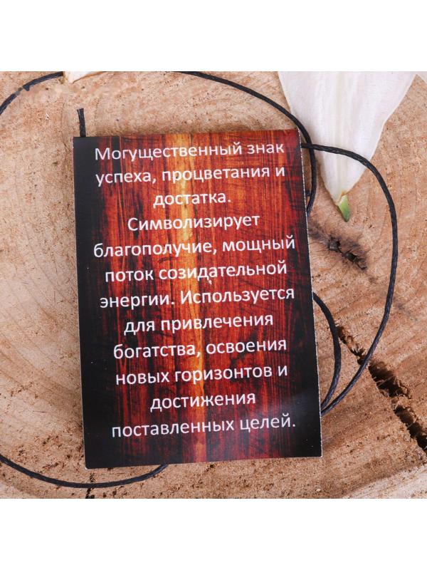 Руна из ювелирной бронзы Феху (богатство и процветание)