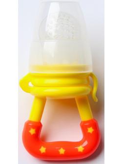 Ниблер для прикорма, с силиконовой сеточкой, цвет желтый