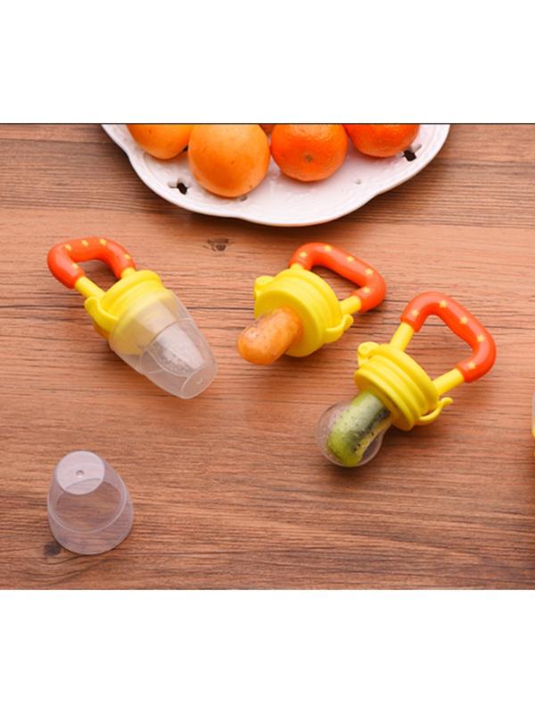 Ниблер для прикорма, с силиконовой сеточкой, цвет желтый