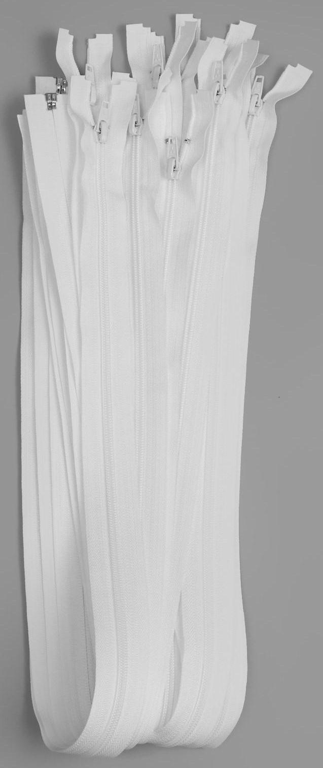 Молния разъёмная «Спираль», №5, замок автомат, 80 см, цвет белый