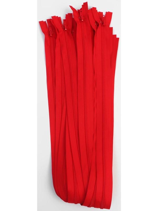 Молния разъёмная «Спираль», №5, замок автомат, 80 см, цвет красный