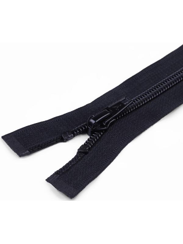 Молния разъёмная «Спираль», №7, 2 бегунка, замки автомат, 75 см, цвет чёрный