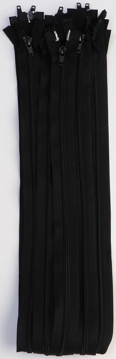 Молния «Спираль», №7, разъёмная, 2 бегунка, замки автомат, 90 см, цвет чёрный