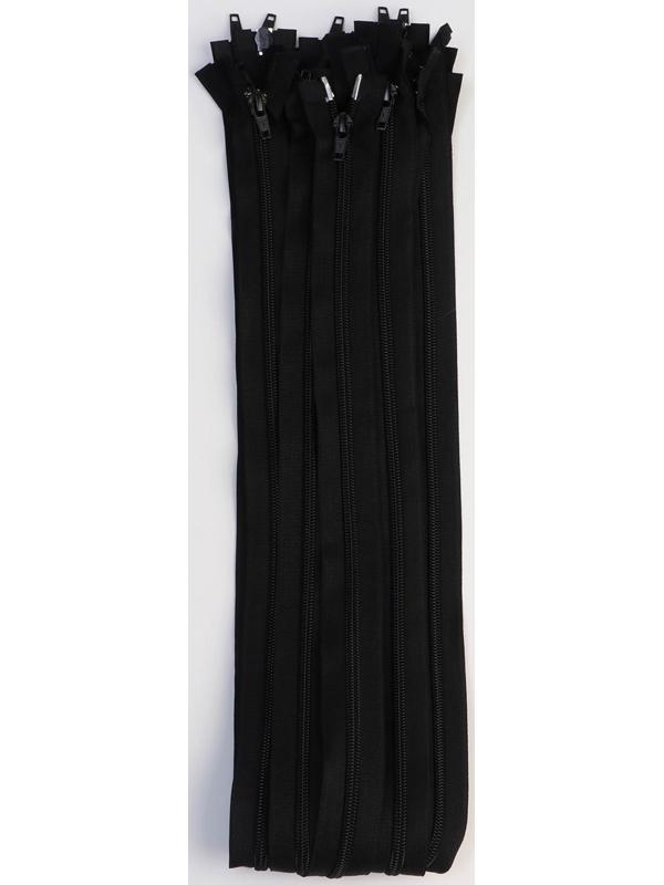 Молния «Спираль», №7, разъёмная, 2 бегунка, замки автомат, 90 см, цвет чёрный