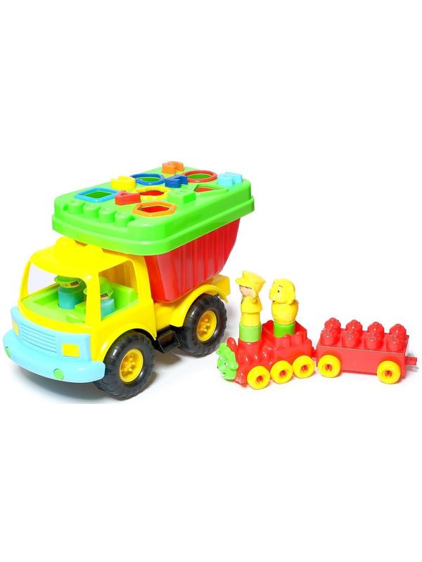 Развивающая игрушка-сортер «Машинка путешествие», 23 предмета
