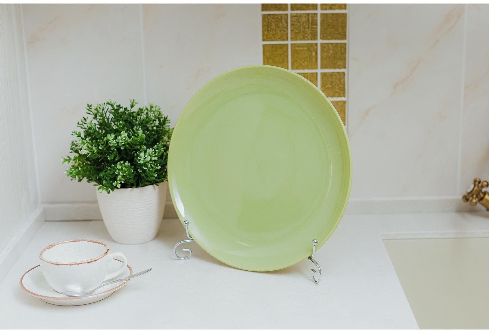 Подставка под тарелки Доляна, 15,5×25,5 см, цвет хром