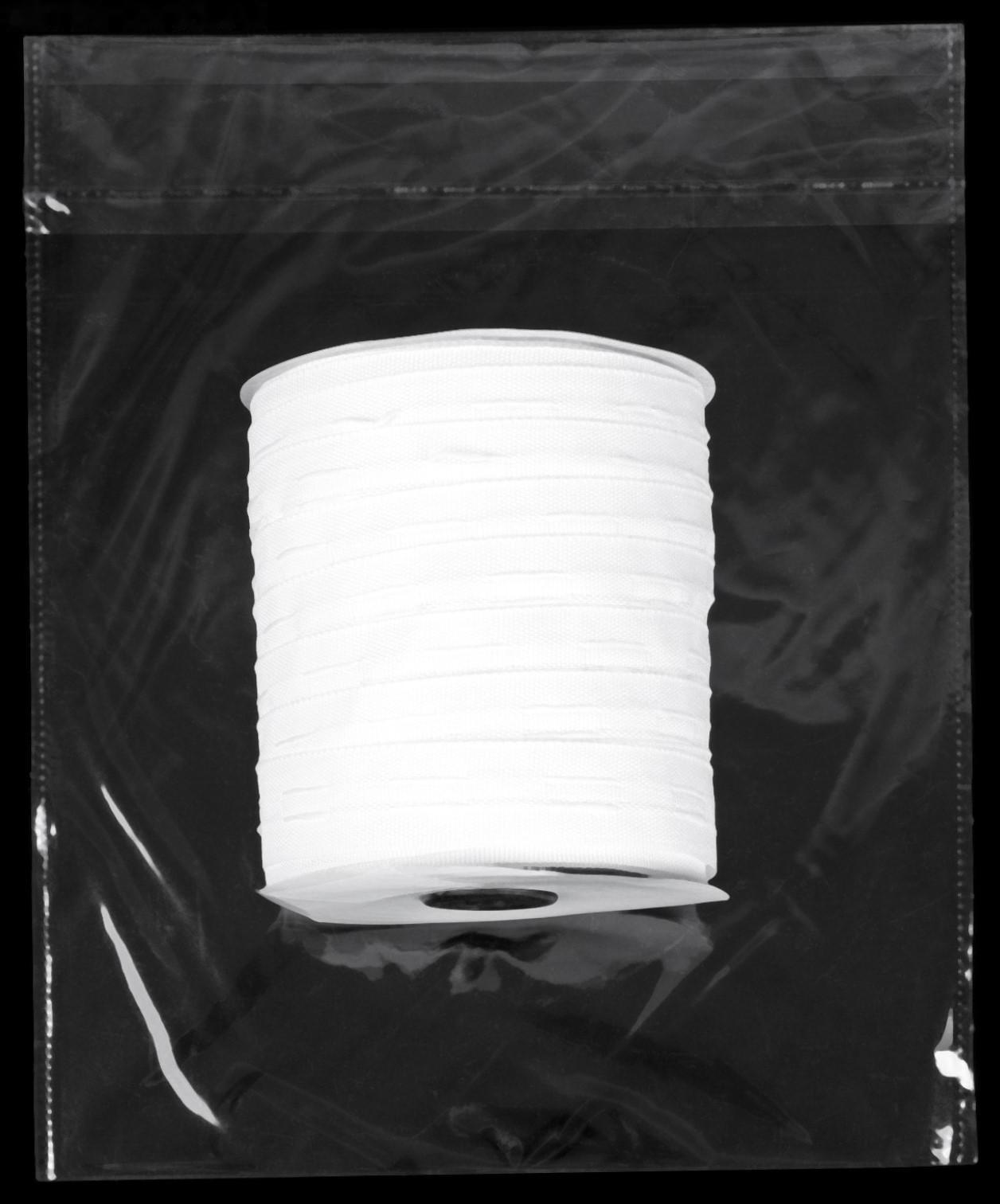 Шторная лента классическая, матовая, 2,5 см, 100 ± 1 м, цвет белый