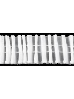 Шторная лента классическая, матовая, 2,5 см, 100 ± 1 м, цвет белый