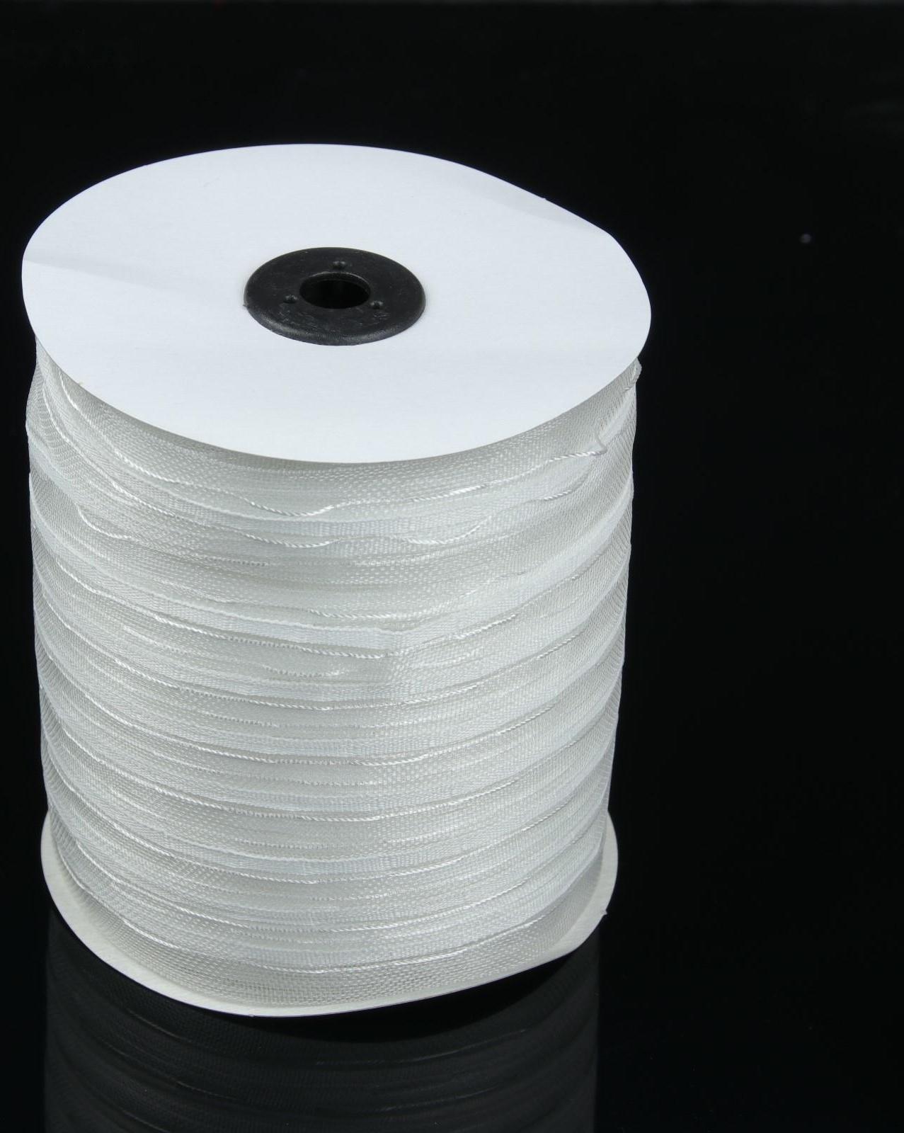 Шторная лента классическая, органза, 2,5 см, 100 ± 1 м, цвет белый